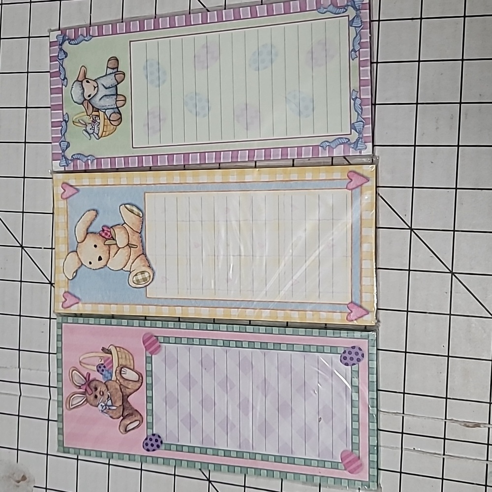 2004 Havoc 60 pg Note Pads, Easter Spring Bunnies and Lamb, Easter Basket Filler